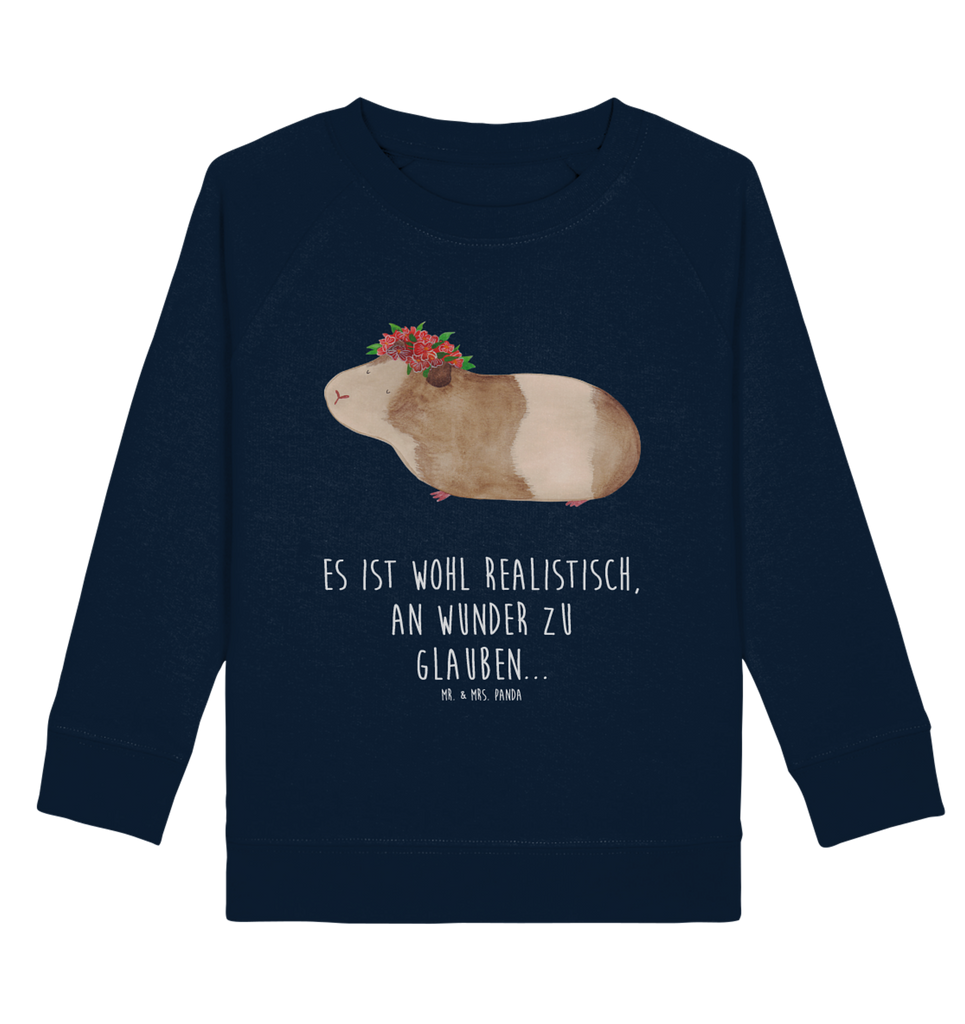 Organic Kinder Pullover Meerschweinchen weise Kinder Pullover, Kinder Sweatshirt, Jungen, Mädchen, Tiermotive, Gute Laune, lustige Sprüche, Tiere, Meerschweinchen, Meerie, Meeries, Wunder, Blumenkind, Realität, Spruch, Weisheit, Motivation, Wunderland