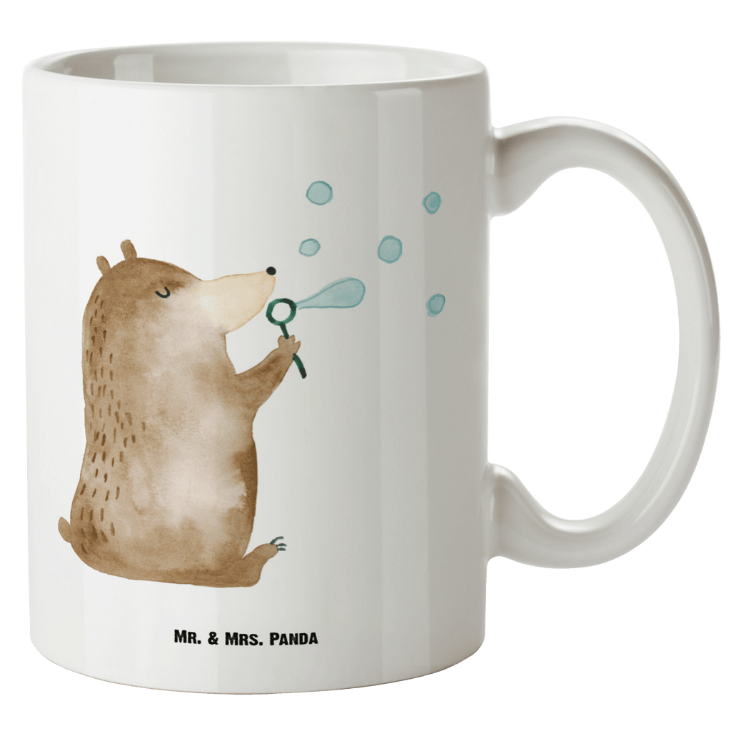 XL Tasse Bär Seifenblasen XL Tasse, Große Tasse, Grosse Kaffeetasse, XL Becher, XL Teetasse, spülmaschinenfest, Jumbo Tasse, Groß, Bär, Teddy, Teddybär, Seifenblasen Bär Lustig Sein Glücklich Traurig Happy