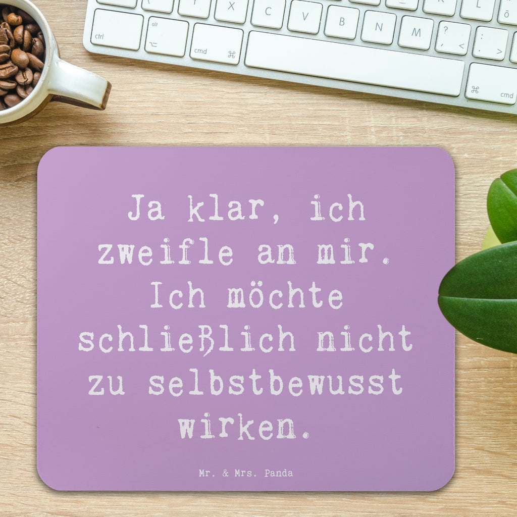 Mauspad Spruch Selbstzweifel Charm Mousepad, Computer zubehör, Büroausstattung, PC Zubehör, Arbeitszimmer, Mauspad, Einzigartiges Mauspad, Designer Mauspad, Mausunterlage, Mauspad Büro