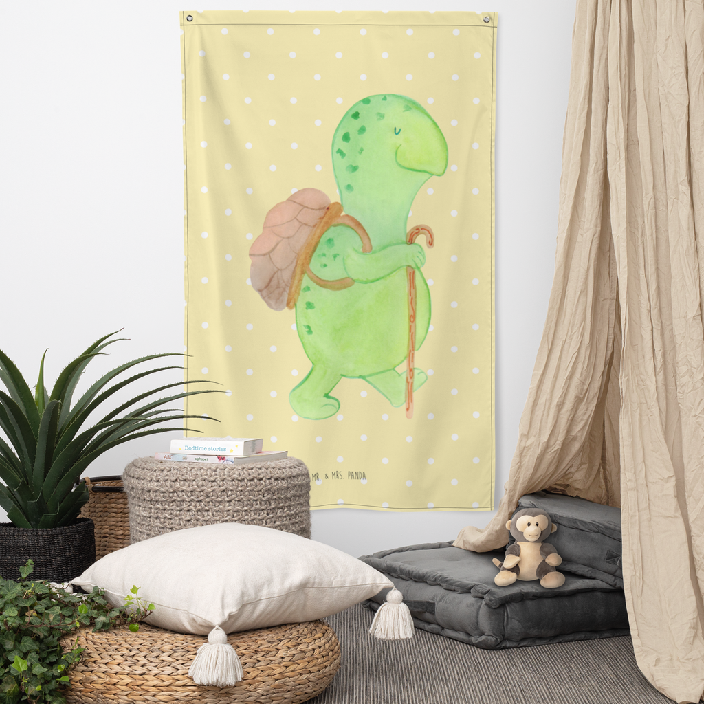 Wandteppich Schildkröte Wanderer Wandbehang, Dekoration, Boho, Wandteppich, Wandtuch, Wanddeko, Tapisserie, Tapestry, Wandbild, Textil-Kunst, Schmuck-Wandbehang, Wand Deko, Kinderzimmer, Kinderzimmer Wand, Kinderzimmer Deko, Kinderzimmer Wanddeko, Schildkröte, Schildkröten, Motivation, Motivationsspruch, Motivationssprüche, Neuanfang