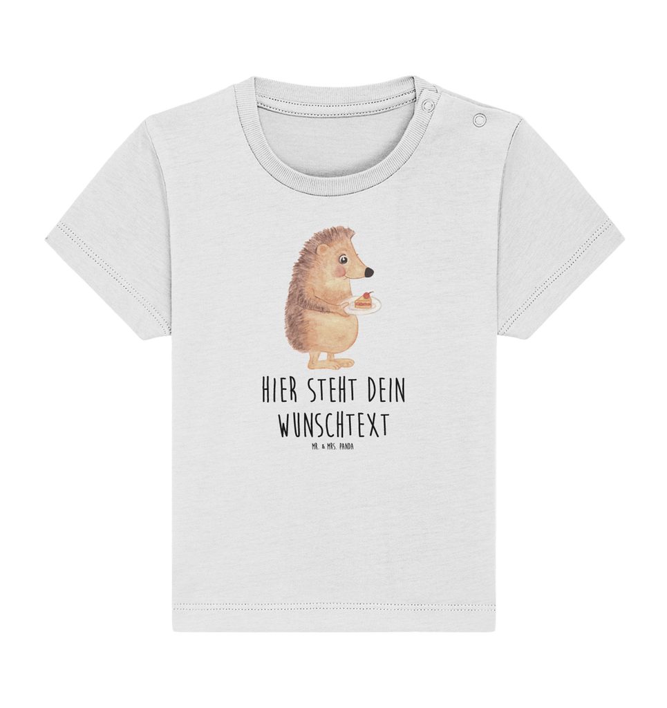 Personalisiertes Baby Shirt Igel Kuchenstück Personalisiertes Baby T-Shirt, Personalisiertes Jungen Baby T-Shirt, Personalisiertes Mädchen Baby T-Shirt, Personalisiertes Shirt, Tiermotive, Gute Laune, lustige Sprüche, Tiere, Igel, Essen Spruch, Kuchen, Backen Geschenk, Kuchen backen, Einladung Party, Geburtstagskuchen, Torte