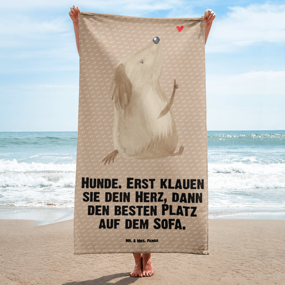 XL Badehandtuch Hund Liebe Handtuch, Badetuch, Duschtuch, Strandtuch, Saunatuch, Hund, Hundemotiv, Haustier, Hunderasse, Tierliebhaber, Hundebesitzer, Sprüche, Liebe, Hundeglück, Hundeliebe, Hunde, Frauchen