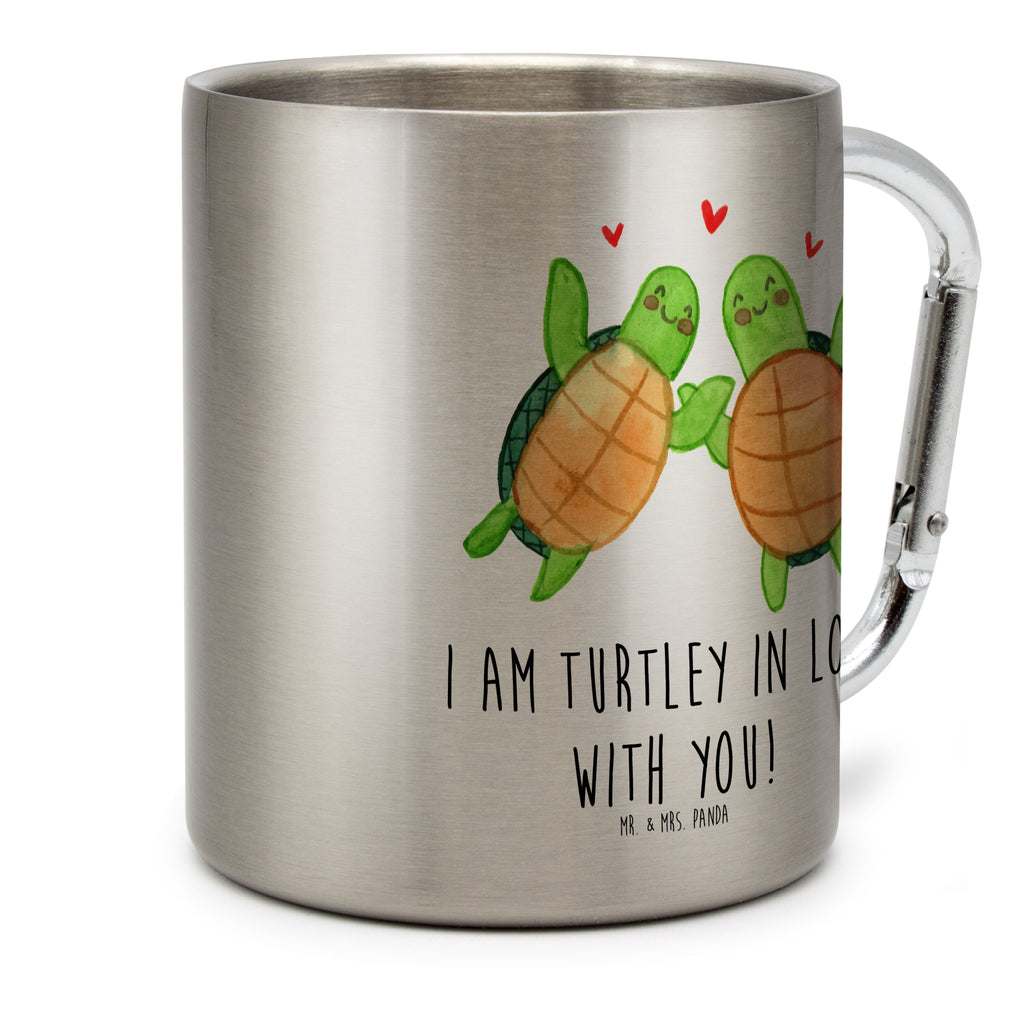 Edelstahlbecher Schildkröten Paar Edelstahltasse, Karabiner, Edelstahlbecher, Outdoor, Camping, Tasse, Becher, Liebe, Partner, Freund, Freundin, Ehemann, Ehefrau, Heiraten, Verlobung, Heiratsantrag, Liebesgeschenk, Jahrestag, Hocheitstag, Valentinstag, Geschenk für Frauen, Hochzeitstag, Mitbringsel, Geschenk für Freundin, Geschenk für Partner, Liebesbeweis, für Männer, für Ehemann