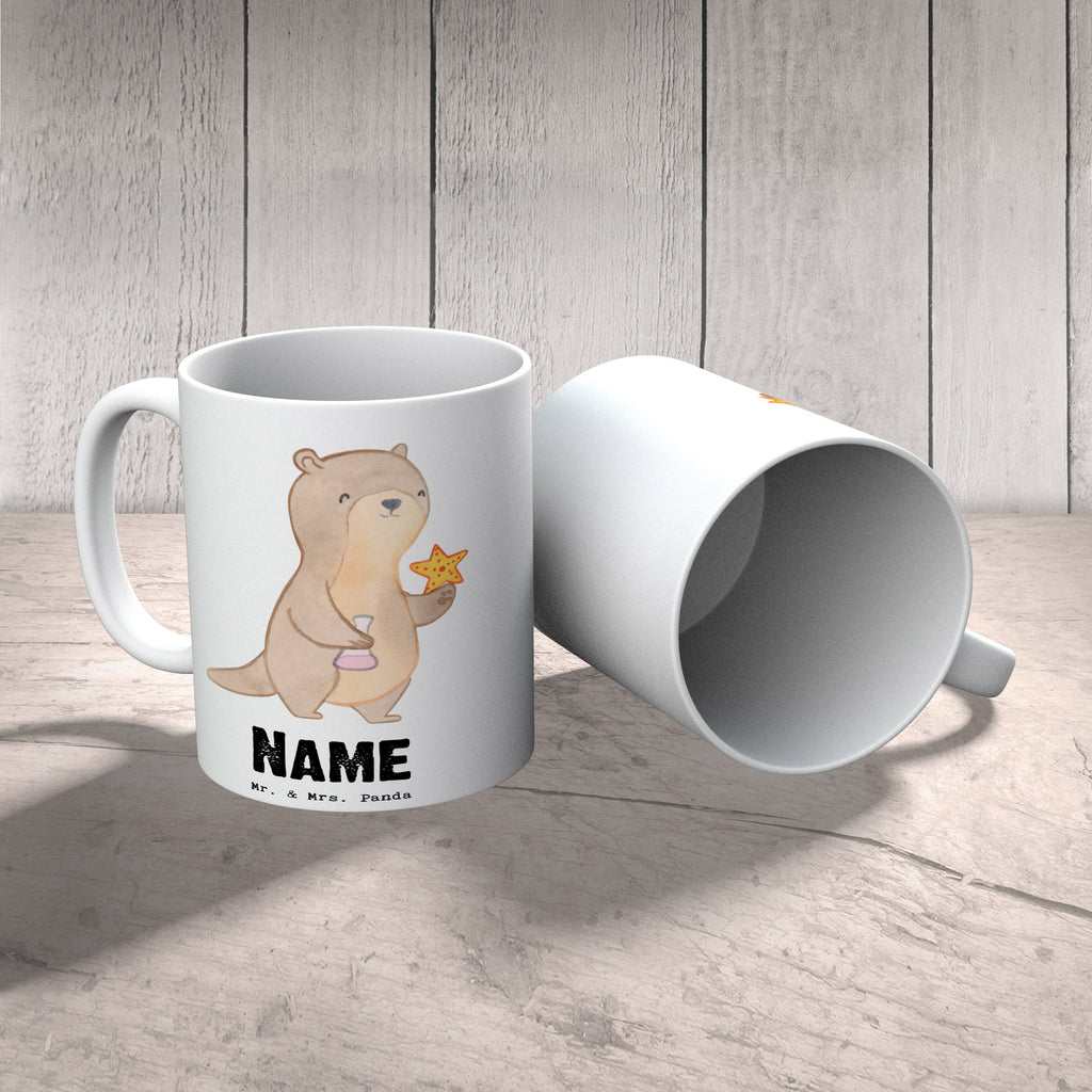 Personalisierte Tasse Meeresbiologe mit Herz Personalisierte Tasse, Namenstasse, Wunschname, Personalisiert, Tasse, Namen, Drucken, Tasse mit Namen, Beruf, Ausbildung, Jubiläum, Abschied, Rente, Kollege, Kollegin, Geschenk, Schenken, Arbeitskollege, Mitarbeiter, Firma, Danke, Dankeschön, Meeresbiologe, Meereskundler, Naturwissenschaftler, Meeresforscher, maritime Forschung, Studium