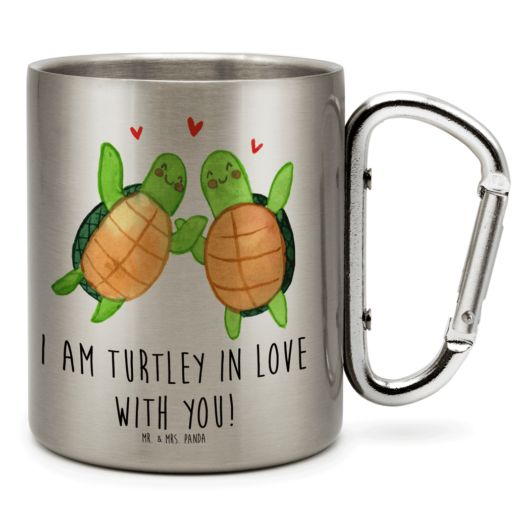 Edelstahlbecher Schildkröten Paar Edelstahltasse, Karabiner, Edelstahlbecher, Outdoor, Camping, Tasse, Becher, Liebe, Partner, Freund, Freundin, Ehemann, Ehefrau, Heiraten, Verlobung, Heiratsantrag, Liebesgeschenk, Jahrestag, Hocheitstag, Valentinstag, Geschenk für Frauen, Hochzeitstag, Mitbringsel, Geschenk für Freundin, Geschenk für Partner, Liebesbeweis, für Männer, für Ehemann