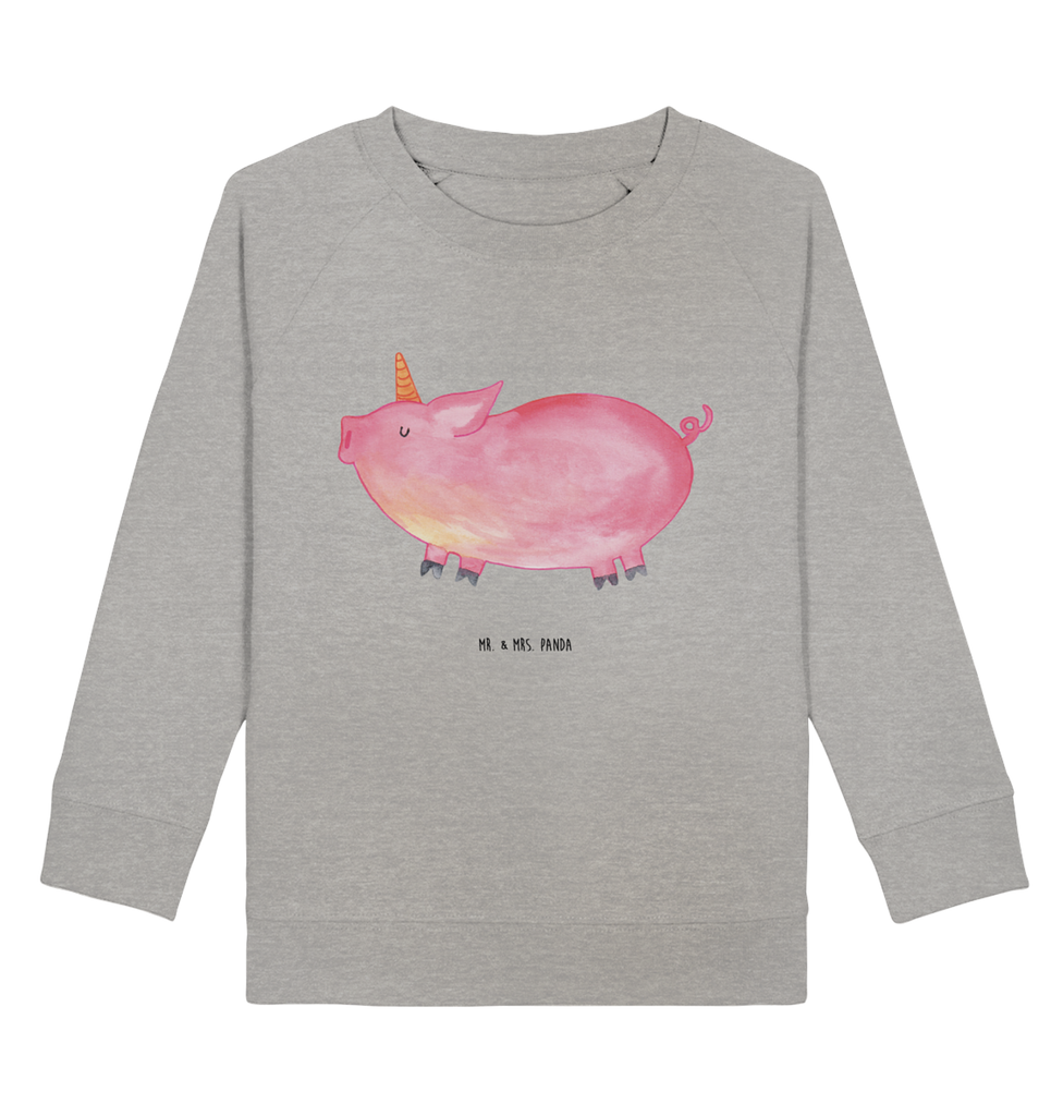 Organic Kinder Pullover Einhorn Schweinhorn Kinder Pullover, Kinder Sweatshirt, Jungen, Mädchen, Einhorn, Einhörner, Einhorn Deko, Pegasus, Unicorn, Party, Spaß, Schwein, Schweinhorn, Bauer, witzig. lustig, Spruch, geschenk, Pig, Piggy, funny, english, englisch