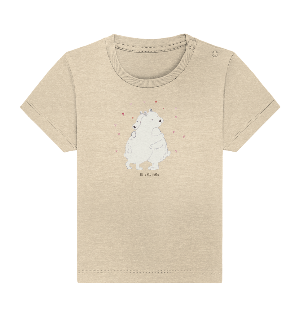 Organic Baby Shirt Eisbär Umarmen Baby T-Shirt, Jungen Baby T-Shirt, Mädchen Baby T-Shirt, Shirt, Tiermotive, Gute Laune, lustige Sprüche, Tiere