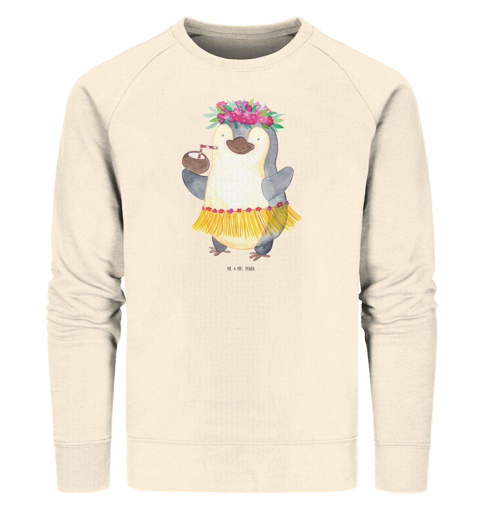 Organic Pullover Pinguin Kokosnuss Pullover, Pullover Männer, Pullover Frauen, Sweatshirt, Sweatshirt Männer, Sweatshirt Frauen, Unisex, Pinguin, Aloha, Hawaii, Urlaub, Kokosnuss, Pinguine