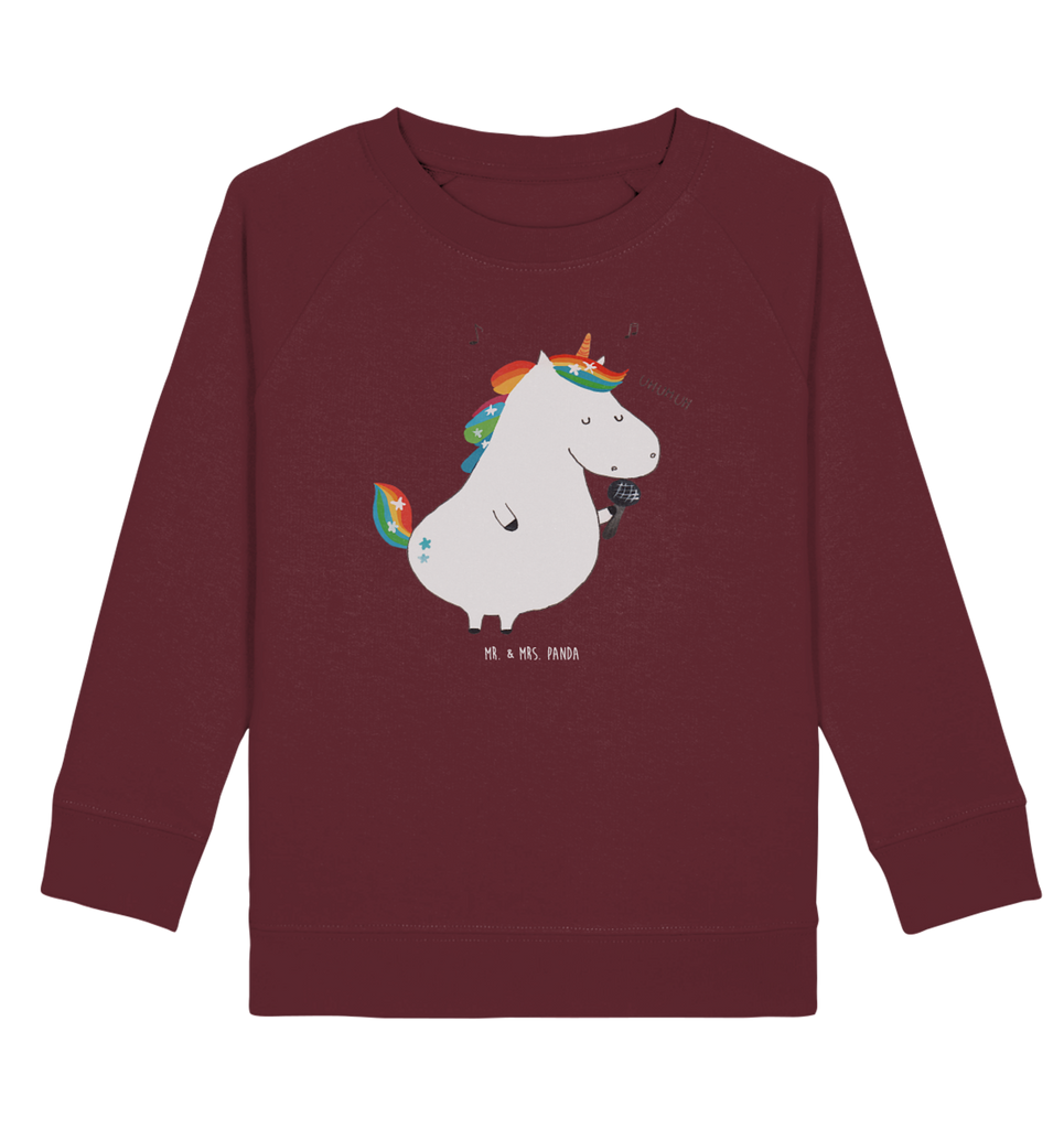 Organic Kinder Pullover Einhorn Sänger Kinder Pullover, Kinder Sweatshirt, Jungen, Mädchen, Einhorn, Einhörner, Einhorn Deko, Pegasus, Unicorn, Glitzer, Konfetti, Party, Geburtstag, Feier, Fest, Disco, Sängerin, Sänger, Freundin