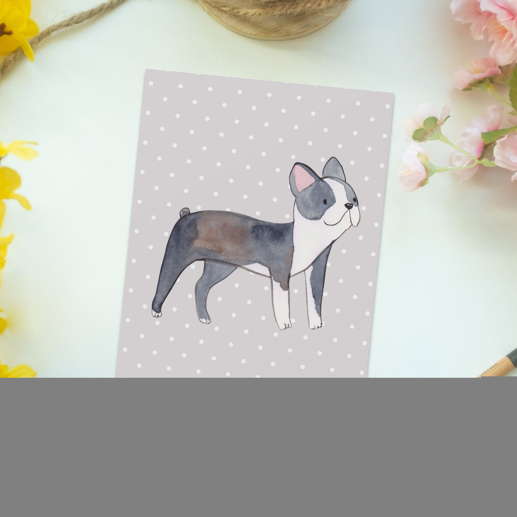 Postkarte Boston Terrier Lebensretter Postkarte, Karte, Geschenkkarte, Grußkarte, Einladung, Ansichtskarte, Geburtstagskarte, Einladungskarte, Dankeskarte, Hund, Hunderasse, Rassehund, Hundebesitzer, Geschenk, Tierfreund, Schenken, Welpe, Boston Terrier