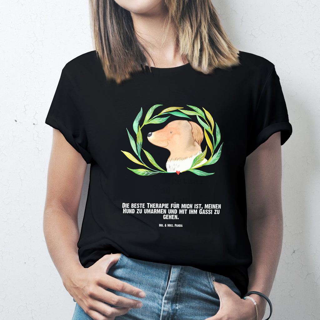 Personalisiertes T-Shirt Hund Ranke T-Shirt Personalisiert, T-Shirt mit Namen, T-Shirt mit Aufruck, Männer, Frauen, Hund, Hundemotiv, Haustier, Hunderasse, Tierliebhaber, Hundebesitzer, Sprüche, Ranke, Therapie, Selbsttherapie, Hundeliebe, Hundeglück, Hunde