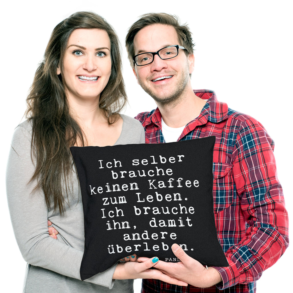 40x40 Kissen Fun Talk Ich selber brauche keinen Kaffee zum Leben. Ich brauche ihn, damit andere überleben. Kissenhülle, Kopfkissen, Sofakissen, Dekokissen, Motivkissen, sofakissen, sitzkissen, Kissen, Kissenbezüge, Kissenbezug 40x40, Kissen 40x40, Kissenhülle 40x40, Zierkissen, Couchkissen, Dekokissen Sofa, Sofakissen 40x40, Dekokissen 40x40, Kopfkissen 40x40, Kissen 40x40 Waschbar, Spruch, Sprüche, lustige Sprüche, Weisheiten, Zitate, Spruch Geschenke, Glizer Spruch Sprüche Weisheiten Zitate Lustig Weisheit Worte