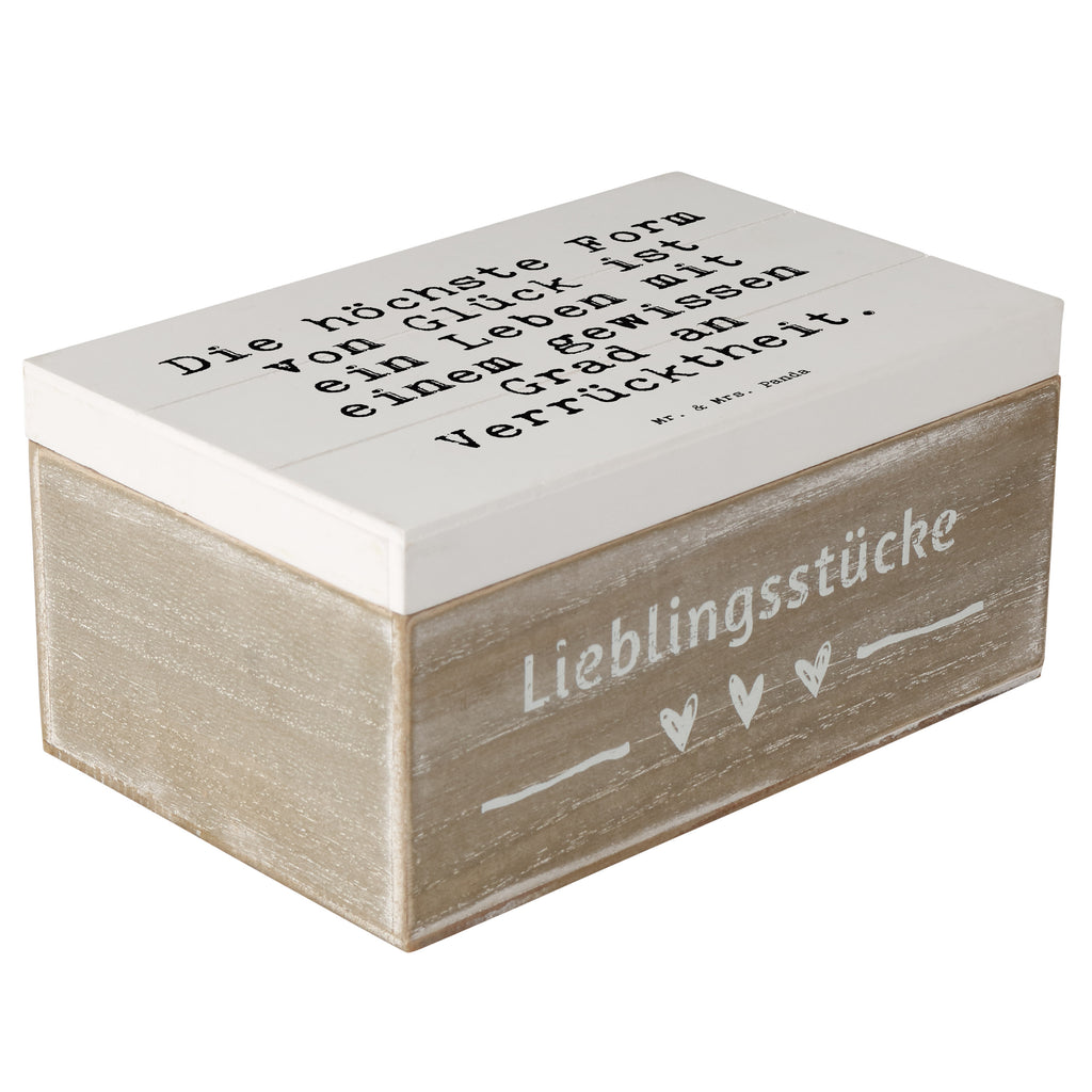 Holzkiste Sprüche und Zitate Die höchste Form von Glück ist ein Leben mit einem gewissen Grad an Verrücktheit. Holzkiste, Kiste, Schatzkiste, Truhe, Schatulle, XXL, Erinnerungsbox, Erinnerungskiste, Dekokiste, Aufbewahrungsbox, Geschenkbox, Geschenkdose, Spruch, Sprüche, lustige Sprüche, Weisheiten, Zitate, Spruch Geschenke, Spruch Sprüche Weisheiten Zitate Lustig Weisheit Worte