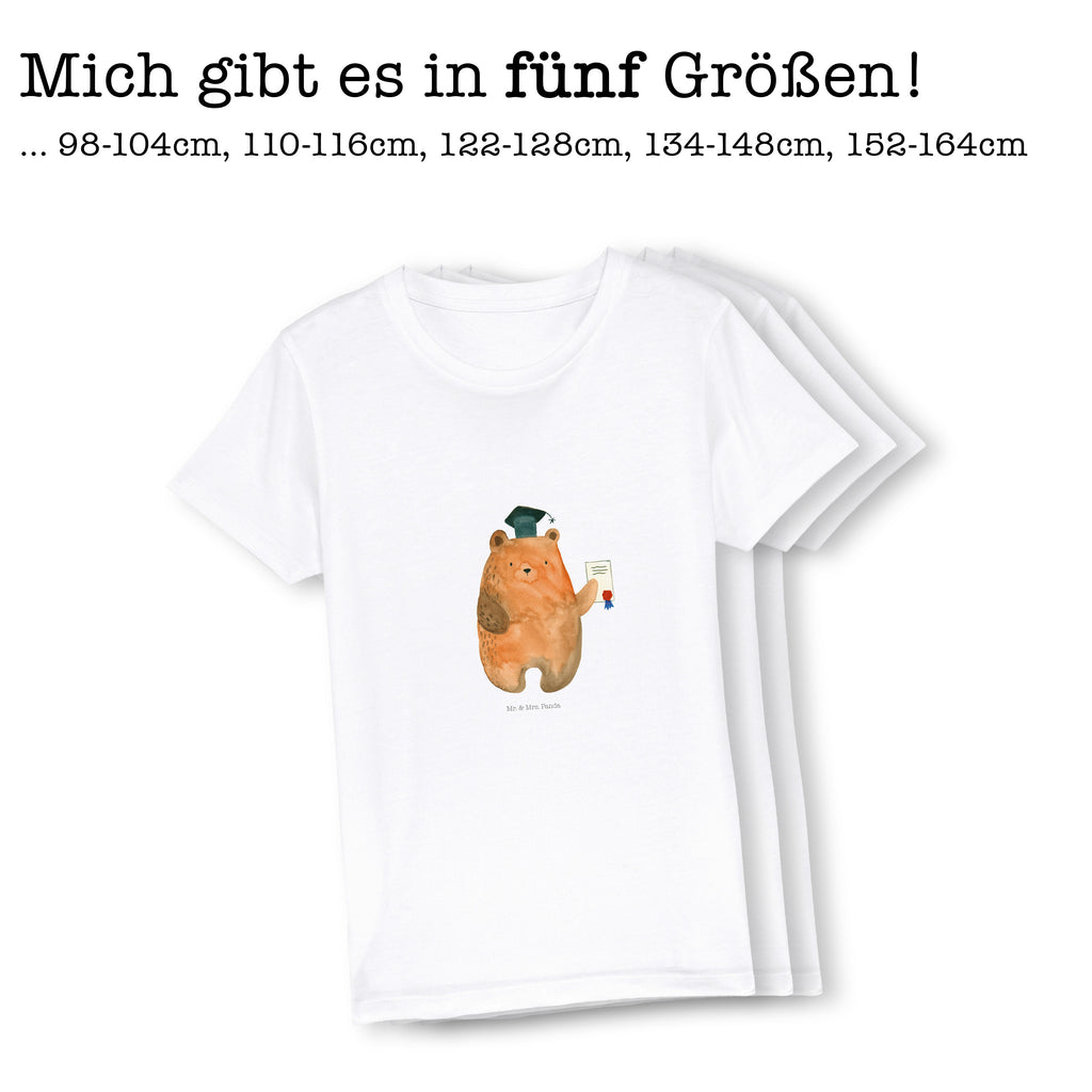 Organic Kinder T-Shirt Bär Prüfung Kinder T-Shirt, Kinder T-Shirt Mädchen, Kinder T-Shirt Jungen, Bär, Teddy, Teddybär, Abitur, Prüfungen, Prüfung bestanden, Abschluss, Zeugnis, Abschlusszeugnis