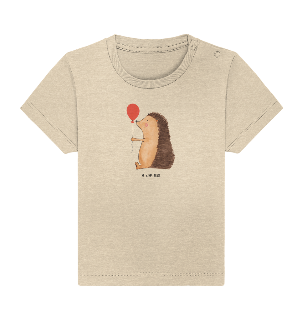 Organic Baby Shirt Igel Luftballon Baby T-Shirt, Jungen Baby T-Shirt, Mädchen Baby T-Shirt, Shirt, Tiermotive, Gute Laune, lustige Sprüche, Tiere, Igel, Geburtstag, Herzlichen Glückwunsch, Glückwunsch, Geburtstagskind, Ballon, Happy Birthday