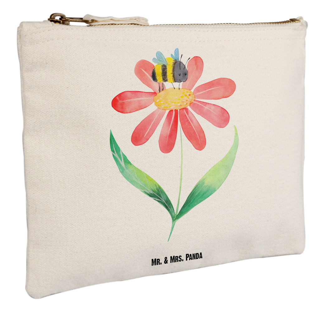 Schminktasche Hummel Blume Schminktasche, Kosmetiktasche, Kosmetikbeutel, Stiftemäppchen, Etui, Federmappe, Makeup, XXL, Schminketui, Kosmetiketui, Schlamperetui, Tiermotive, Gute Laune, lustige Sprüche, Tiere, Hummel, Blume, Wespe, Flauschig, Natur, Feld, Hummeln, Biene