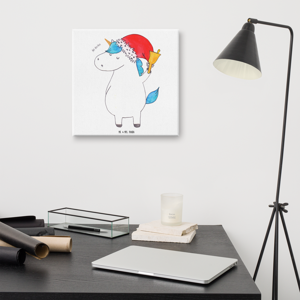 Leinwand Bild Einhorn Weihnachtsmann Leinwand, Bild, Kunstdruck, Wanddeko, Dekoration, Einhorn, Einhörner, Einhorn Deko, Pegasus, Unicorn, Gin, Schokolade, Schoki, Weihnachten, Weihnachtsmann, Nikolaus, Wunschzettel, Wunschliste, Feenstaub