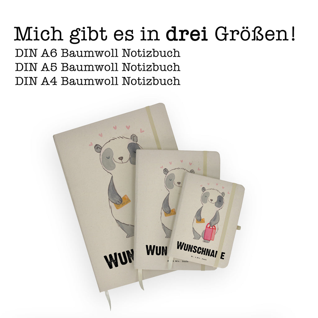 DIN A4 Personalisiertes Notizbuch Panda Beste Shoppingbegleitung der Welt Personalisiertes Notizbuch, Notizbuch mit Namen, Notizbuch bedrucken, Personalisierung, Namensbuch, Namen, für, Dankeschön, Geschenk, Schenken, Geburtstag, Geburtstagsgeschenk, Geschenkidee, Danke, Bedanken, Mitbringsel, Freude machen, Geschenktipp, Shoppingbegleitung, Shoppingpartner, Begleitung, Shoppen, Partner, Freundin, Freund, bff, Shopping, Einkaufen, Shopping-Queen, Queen, Bester