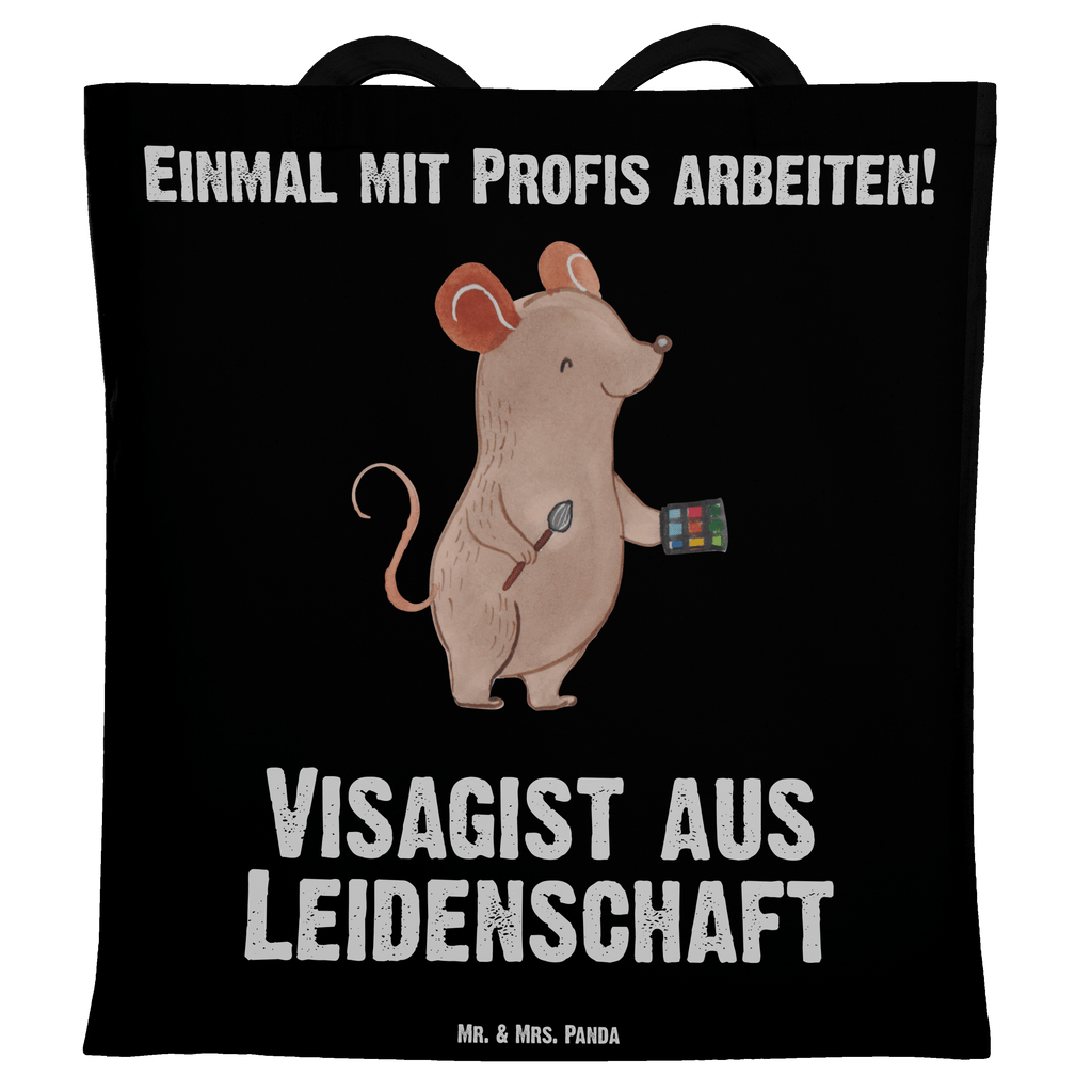 Tragetasche Visagist aus Leidenschaft Beuteltasche, Beutel, Einkaufstasche, Jutebeutel, Stoffbeutel, Tasche, Shopper, Umhängetasche, Strandtasche, Schultertasche, Stofftasche, Tragetasche, Badetasche, Jutetasche, Einkaufstüte, Laptoptasche, Beruf, Ausbildung, Jubiläum, Abschied, Rente, Kollege, Kollegin, Geschenk, Schenken, Arbeitskollege, Mitarbeiter, Firma, Danke, Dankeschön, Kosmetiker, Make Up Artist, Maskenbildner, Visagist, Beauty Salon, Kosmetikstudio, Eröffnung