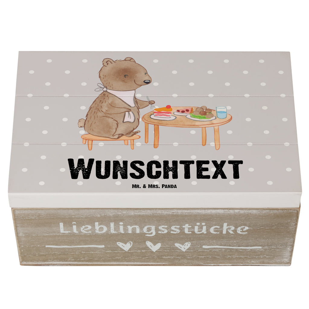 Personalisierte Holzkiste Bär Essen gehen Holzkiste mit Namen, Kiste mit Namen, Schatzkiste mit Namen, Truhe mit Namen, Schatulle mit Namen, Erinnerungsbox mit Namen, Erinnerungskiste, mit Namen, Dekokiste mit Namen, Aufbewahrungsbox mit Namen, Holzkiste Personalisiert, Kiste Personalisiert, Schatzkiste Personalisiert, Truhe Personalisiert, Schatulle Personalisiert, Erinnerungsbox Personalisiert, Erinnerungskiste Personalisiert, Dekokiste Personalisiert, Aufbewahrungsbox Personalisiert, Geschenkbox personalisiert, GEschenkdose personalisiert, Geschenk, Sport, Sportart, Hobby, Schenken, Danke, Dankeschön, Auszeichnung, Gewinn, Sportler, Essen gehen, Essen, Restaurant, Restaurantbesuch