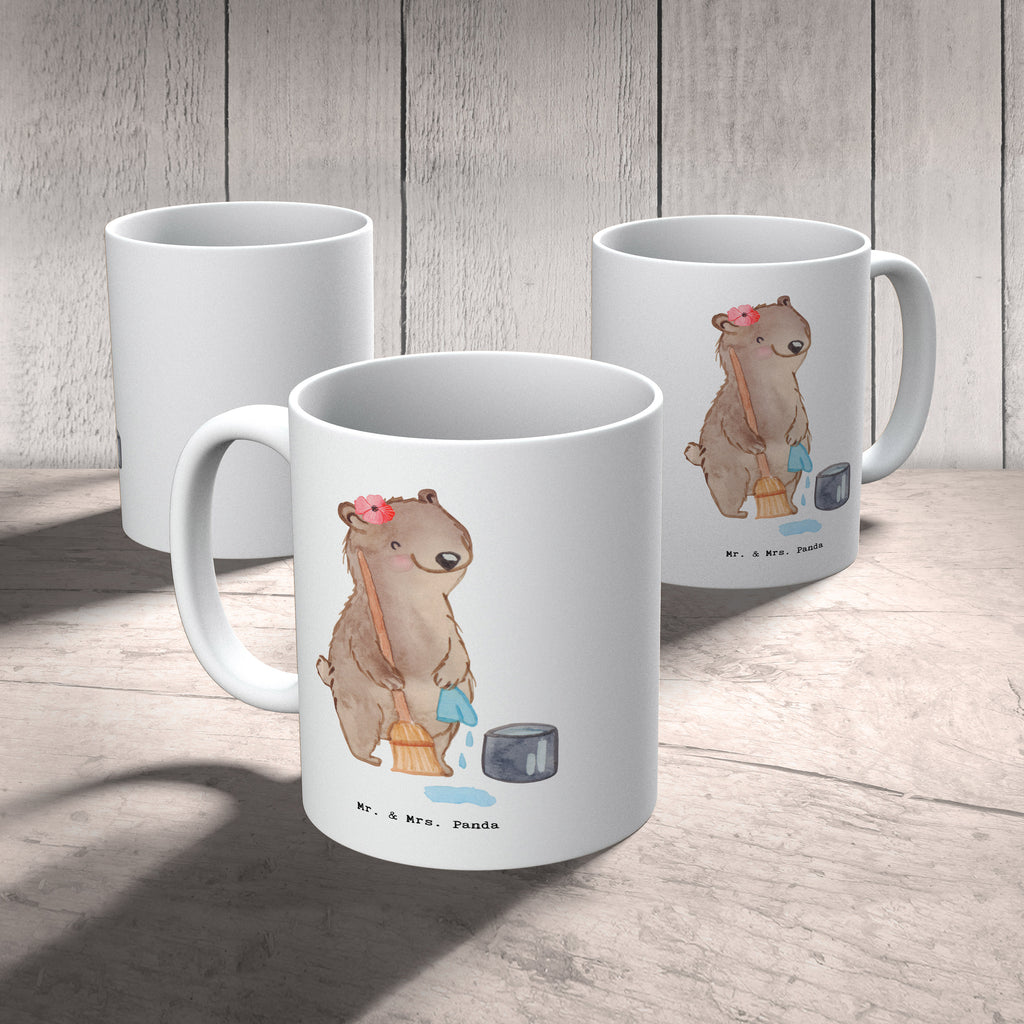 Tasse Reinigungskraft mit Herz Tasse, Kaffeetasse, Teetasse, Becher, Kaffeebecher, Teebecher, Keramiktasse, Porzellantasse, Büro Tasse, Geschenk Tasse, Tasse Sprüche, Tasse Motive, Kaffeetassen, Tasse bedrucken, Designer Tasse, Cappuccino Tassen, Schöne Teetassen, Beruf, Ausbildung, Jubiläum, Abschied, Rente, Kollege, Kollegin, Geschenk, Schenken, Arbeitskollege, Mitarbeiter, Firma, Danke, Dankeschön