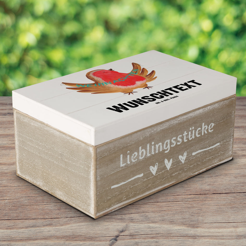 Personalisierte Holzkiste Rotkehlchen Weihnachten Holzkiste mit Namen, Kiste mit Namen, Schatzkiste mit Namen, Truhe mit Namen, Schatulle mit Namen, Erinnerungsbox mit Namen, Erinnerungskiste, mit Namen, Dekokiste mit Namen, Aufbewahrungsbox mit Namen, Holzkiste Personalisiert, Kiste Personalisiert, Schatzkiste Personalisiert, Truhe Personalisiert, Schatulle Personalisiert, Erinnerungsbox Personalisiert, Erinnerungskiste Personalisiert, Dekokiste Personalisiert, Aufbewahrungsbox Personalisiert, Geschenkbox personalisiert, GEschenkdose personalisiert, Winter, Weihnachten, Weihnachtsdeko, Nikolaus, Advent, Heiligabend, Wintermotiv, Frohe Weihnachten, Weihnachtsmotiv, Weihnachtsgruß, Vogel, xmas