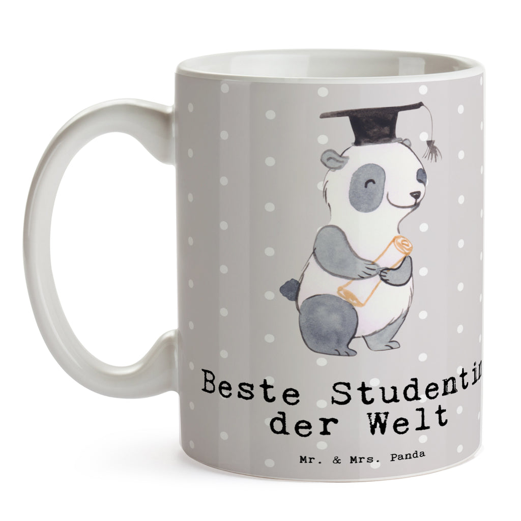 Tasse Panda Beste Studentin der Welt Tasse, Kaffeetasse, Teetasse, Becher, Kaffeebecher, Teebecher, Keramiktasse, Porzellantasse, Büro Tasse, Geschenk Tasse, Tasse Sprüche, Tasse Motive, Kaffeetassen, Tasse bedrucken, Designer Tasse, Cappuccino Tassen, Schöne Teetassen, für, Dankeschön, Geschenk, Schenken, Geburtstag, Geburtstagsgeschenk, Geschenkidee, Danke, Bedanken, Mitbringsel, Freude machen, Geschenktipp, Studentin, Studium, Tochter, Spaß, Musterschülerin, lustig, Studienabschluss, witzig, Universität, Abschluss, Alumni, Uni, Studenten, Hochschule