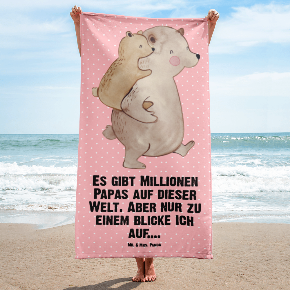 XL Badehandtuch Papa Bär Handtuch, Badetuch, Duschtuch, Strandtuch, Saunatuch, Familie, Vatertag, Muttertag, Bruder, Schwester, Mama, Papa, Oma, Opa, Geschenk, Vater, Papi, Vati, Onkel, Geburtstag