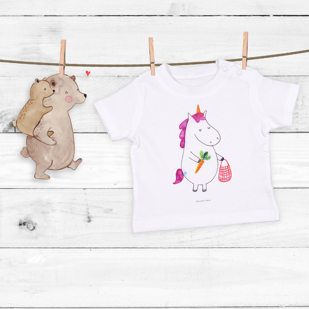 Organic Baby Shirt Einhorn Gemüse Baby T-Shirt, Jungen Baby T-Shirt, Mädchen Baby T-Shirt, Shirt, Einhorn, Einhörner, Einhorn Deko, Pegasus, Unicorn, Biomarkt, Bio, Gemüse, Wochenmarkt