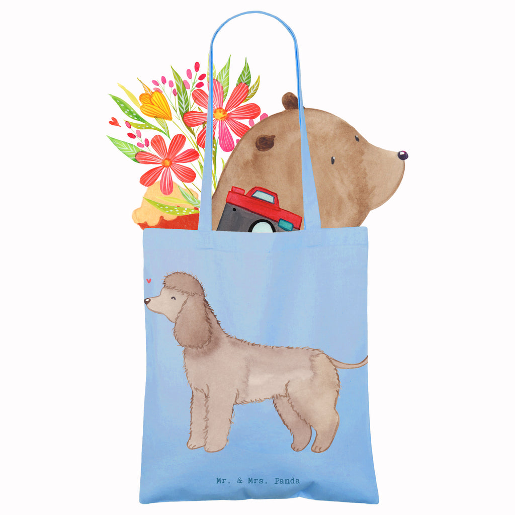 Tragetasche Irish Water Spaniel Lebensretter Beuteltasche, Beutel, Einkaufstasche, Jutebeutel, Stoffbeutel, Tasche, Shopper, Umhängetasche, Strandtasche, Schultertasche, Stofftasche, Tragetasche, Badetasche, Jutetasche, Einkaufstüte, Laptoptasche, Hund, Hunderasse, Rassehund, Hundebesitzer, Geschenk, Tierfreund, Schenken, Welpe, Irish Water Spaniel, Jagdhund