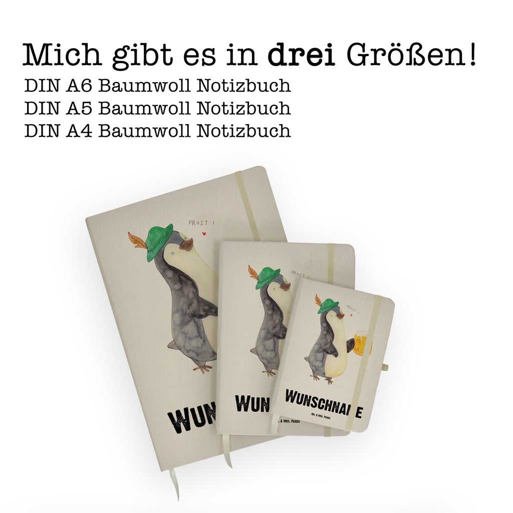 DIN A4 Personalisiertes Notizbuch Pinguin Bier Personalisiertes Notizbuch, Notizbuch mit Namen, Notizbuch bedrucken, Personalisierung, Namensbuch, Namen, Pinguin, Pinguine, Bier, Oktoberfest