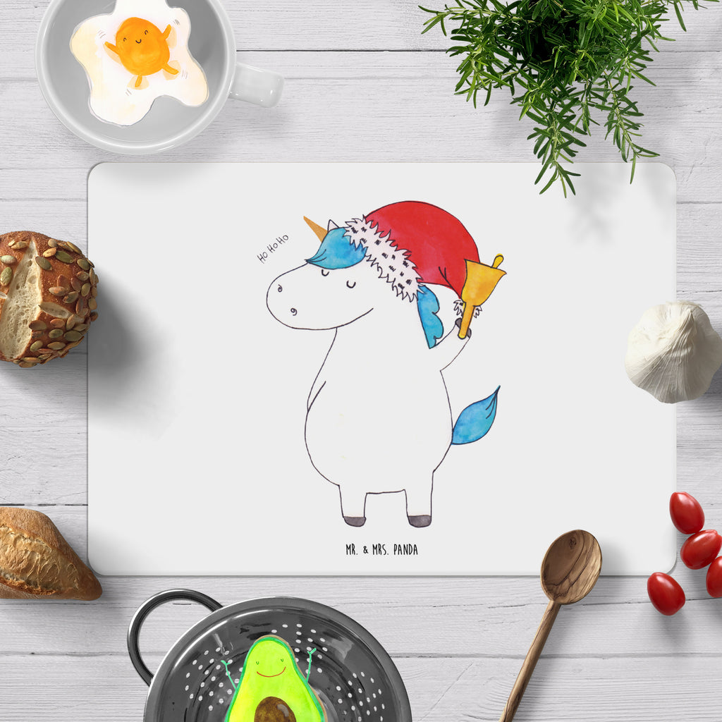 Tischset Einhorn Weihnachtsmann Tischset, Tischuntersetzer, Platzset, Tischsets abwaschbar, Tischunterlage, Einhorn, Einhörner, Einhorn Deko, Pegasus, Unicorn, Gin, Schokolade, Schoki, Weihnachten, Weihnachtsmann, Nikolaus, Wunschzettel, Wunschliste, Feenstaub