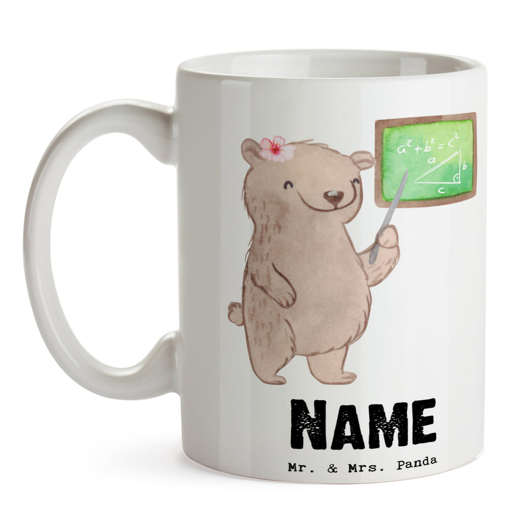 Personalisierte Tasse Mathematikerin mit Herz Personalisierte Tasse, Namenstasse, Wunschname, Personalisiert, Tasse, Namen, Drucken, Tasse mit Namen, Beruf, Ausbildung, Jubiläum, Abschied, Rente, Kollege, Kollegin, Geschenk, Schenken, Arbeitskollege, Mitarbeiter, Firma, Danke, Dankeschön, Mathematikerin, Mathematik Studium, Studentin Mathe, Bachelor, Master