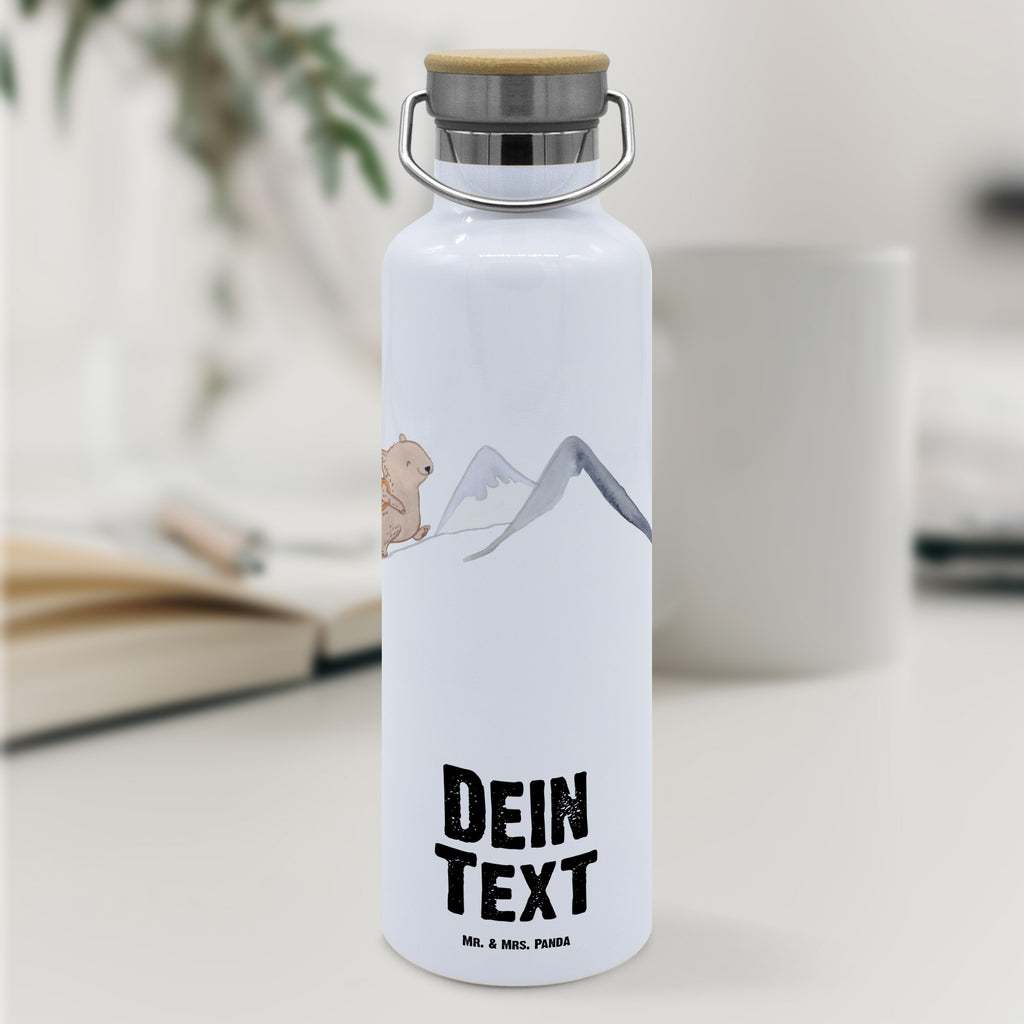 Personalisierte Trinkflasche Bär Bergsteigen Personalisierte Trinkflasche, Trinkflasche mit Namen, Trinkflasche bedrucken, Flasche personalisiert, Trinkflasch mit Aufdruck, Trinkflasche Werbegeschenk, Namensaufdruck Trinkflasche, Sportflasche personalisiert, Trinkflasche Sport, Geschenk, Sport, Sportart, Hobby, Schenken, Danke, Dankeschön, Auszeichnung, Gewinn, Sportler, Bergsteigen, wandern, Bergsport, Trekking, Alpinismus, Alpinwandern