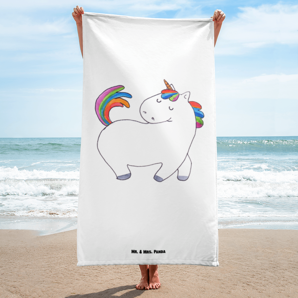 XL Badehandtuch Einhorn stolzierend Handtuch, Badetuch, Duschtuch, Strandtuch, Saunatuch, Einhorn, Einhörner, Einhorn Deko, Pegasus, Unicorn, stolz, anders, bunt, Pferd, Reiter, Reiten, Freundin, Geschenk