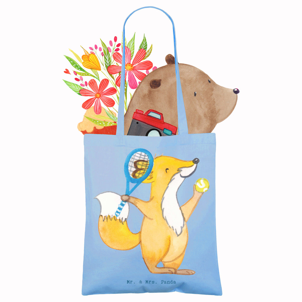 Tragetasche Fuchs Tennis spielen Medizin Beuteltasche, Beutel, Einkaufstasche, Jutebeutel, Stoffbeutel, Tasche, Shopper, Umhängetasche, Strandtasche, Schultertasche, Stofftasche, Tragetasche, Badetasche, Jutetasche, Einkaufstüte, Laptoptasche, Geschenk, Sport, Sportart, Hobby, Schenken, Danke, Dankeschön, Auszeichnung, Gewinn, Sportler, Tennis spielen, Tennisclub, Tennisverein, Tennis Turnier, Ballsportart