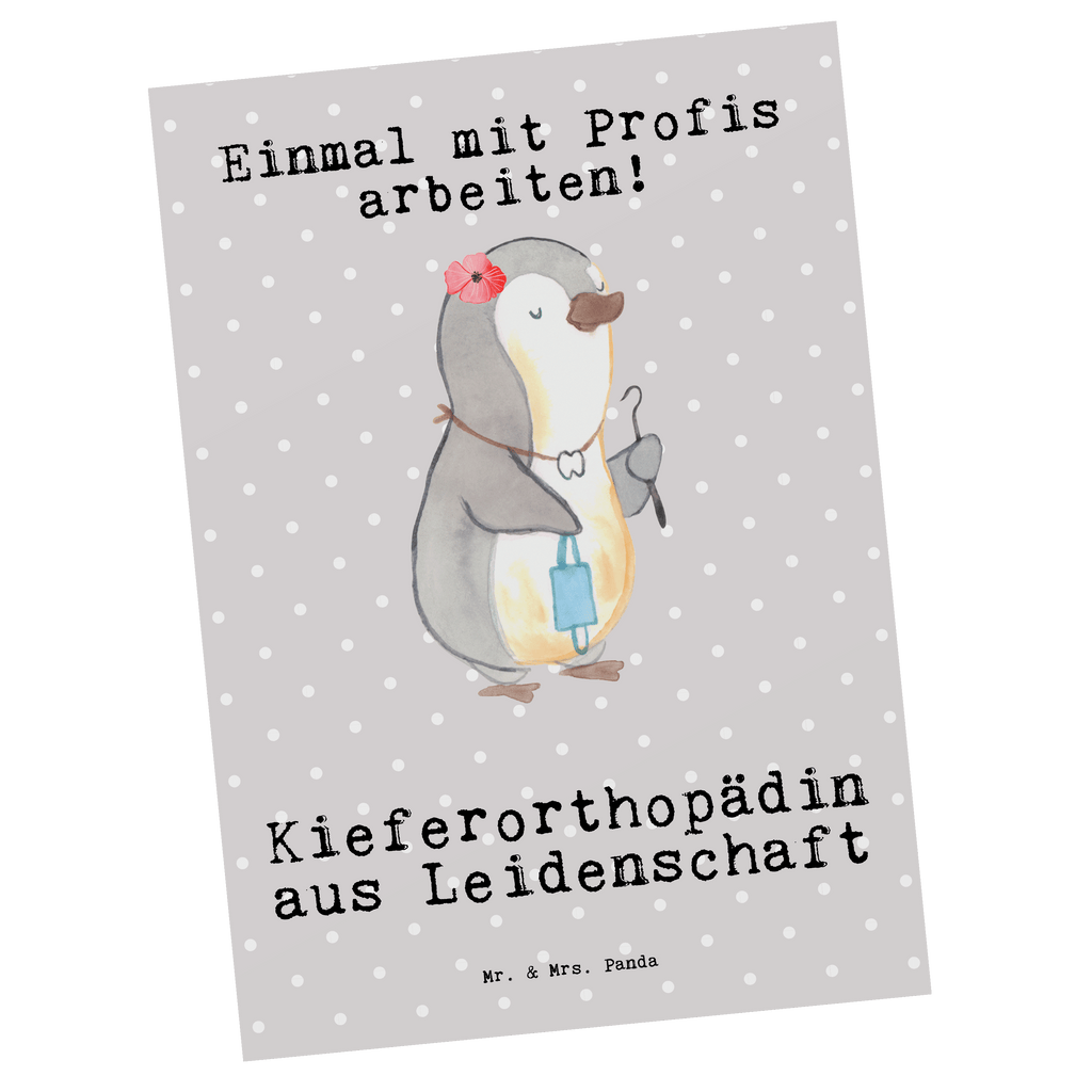 Postkarte Kieferorthopädin aus Leidenschaft Postkarte, Karte, Geschenkkarte, Grußkarte, Einladung, Ansichtskarte, Geburtstagskarte, Einladungskarte, Dankeskarte, Ansichtskarten, Einladung Geburtstag, Einladungskarten Geburtstag, Beruf, Ausbildung, Jubiläum, Abschied, Rente, Kollege, Kollegin, Geschenk, Schenken, Arbeitskollege, Mitarbeiter, Firma, Danke, Dankeschön