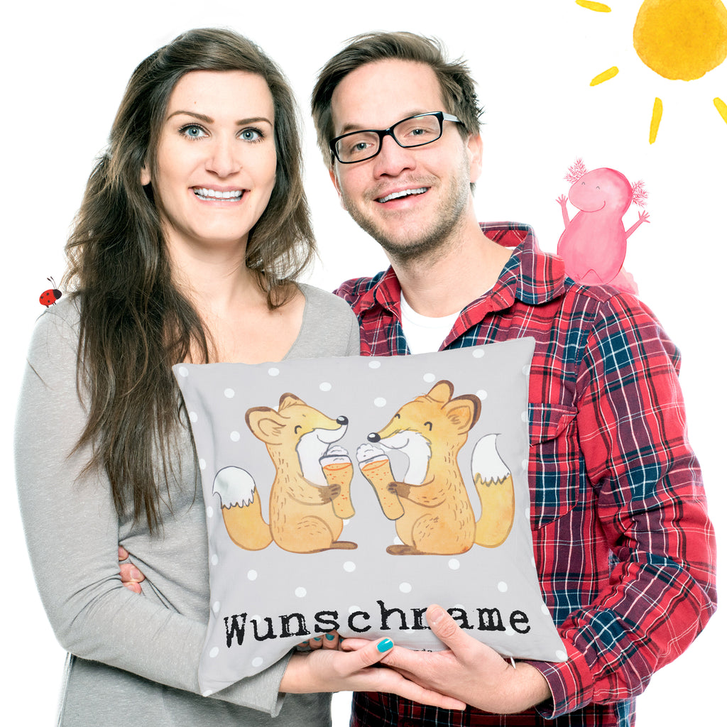 Personalisiertes Kissen Fuchs Bester Vetter der Welt Kissen, personalisiert, Name, Wunschname, bedrucken, Kopfkissen, für, Dankeschön, Geschenk, Schenken, Geburtstag, Geburtstagsgeschenk, Geschenkidee, Danke, Bedanken, Mitbringsel, Freude machen, Geschenktipp, Vetter, Cousin, Kousin, Sohn von Onkel, Sohn von Tante, Familie, Verwandtschaft, Cousine