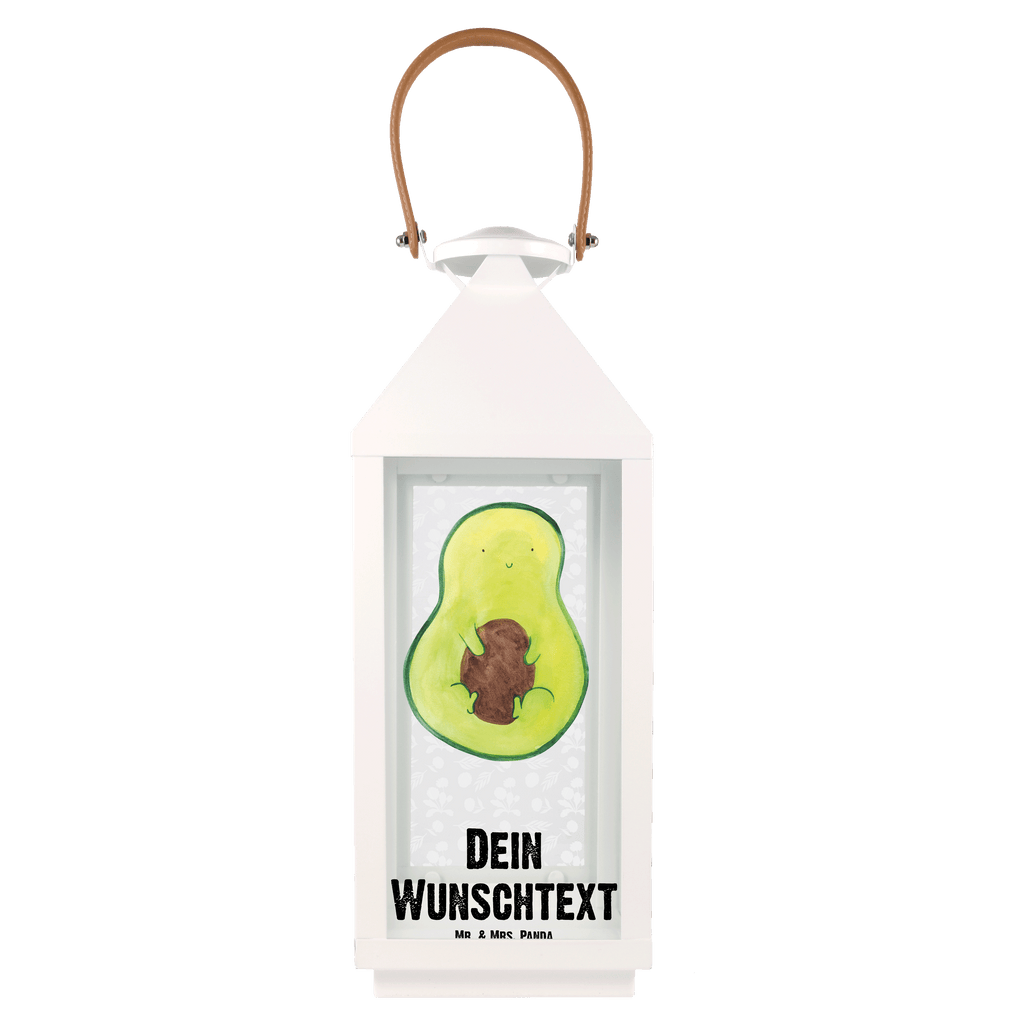 Personalisierte Deko Laterne Avocado mit Kern Gartenlampe, Gartenleuchte, Gartendekoration, Gartenlicht, Laterne kleine Laternen, XXL Laternen, Laterne groß, Avocado, Veggie, Vegan, Gesund, Avokado, Avocadokern, Kern, Pflanze, Spruch Leben