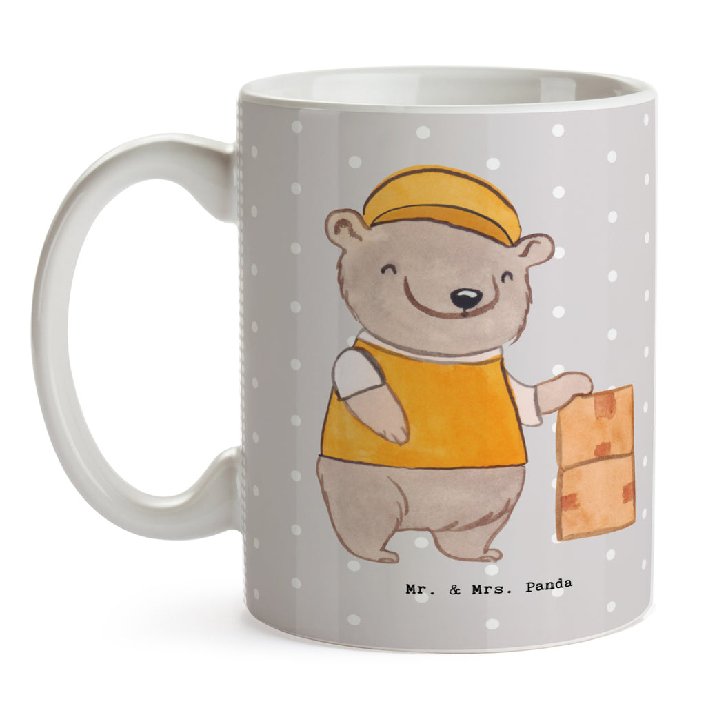 Tasse Paketzusteller mit Herz Tasse, Kaffeetasse, Teetasse, Becher, Kaffeebecher, Teebecher, Keramiktasse, Porzellantasse, Büro Tasse, Geschenk Tasse, Tasse Sprüche, Tasse Motive, Kaffeetassen, Tasse bedrucken, Designer Tasse, Cappuccino Tassen, Schöne Teetassen, Beruf, Ausbildung, Jubiläum, Abschied, Rente, Kollege, Kollegin, Geschenk, Schenken, Arbeitskollege, Mitarbeiter, Firma, Danke, Dankeschön, Paketzusteller, Paketbote, Zustellservice Pakete