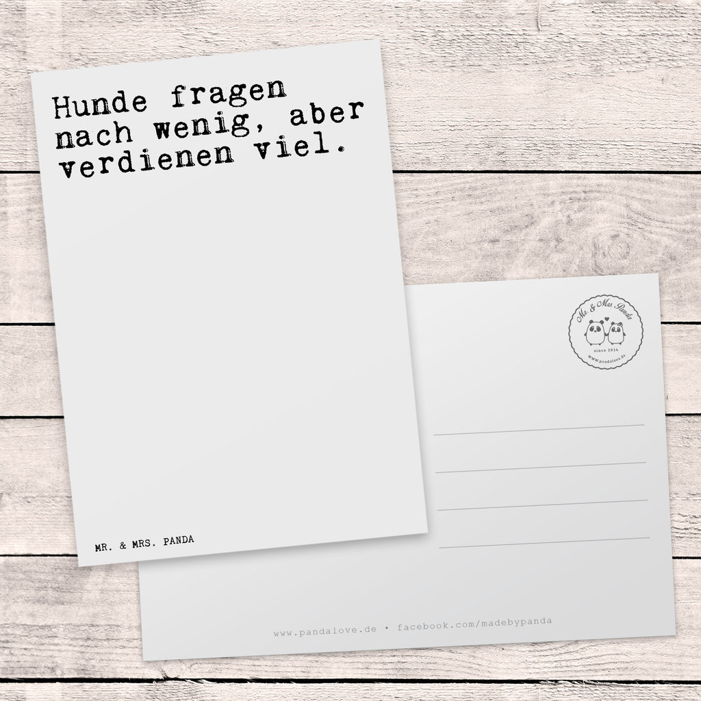 Postkarte Sprüche und Zitate Hunde fragen nach wenig, aber verdienen viel. Postkarte, Karte, Geschenkkarte, Grußkarte, Einladung, Ansichtskarte, Geburtstagskarte, Einladungskarte, Dankeskarte, Ansichtskarten, Einladung Geburtstag, Einladungskarten Geburtstag, Spruch, Sprüche, lustige Sprüche, Weisheiten, Zitate, Spruch Geschenke, Spruch Sprüche Weisheiten Zitate Lustig Weisheit Worte