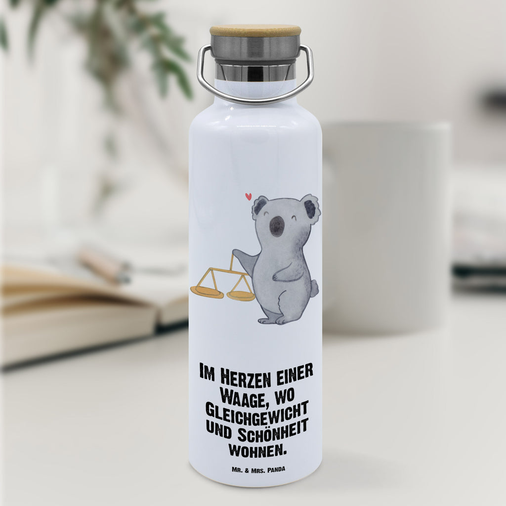 Trinkflasche Waage Astrologie Thermosflasche, Isolierflasche, Edelstahl, Trinkflasche, isoliert, Wamrhaltefunktion, Sportflasche, Flasche zum Sport, Sportlerflasche, Tierkreiszeichen, Sternzeichen, Horoskop, Astrologie, Aszendent, Waage, Geschenk zum Geburtstag, Geburtstagsgeschenk, Geschenk