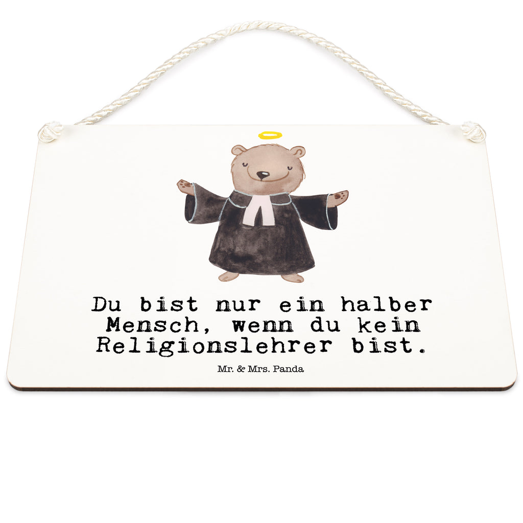 Deko Schild Religionslehrer mit Herz Dekoschild, Deko Schild, Schild, Tür Schild, Türschild, Holzschild, Wandschild, Wanddeko, Beruf, Ausbildung, Jubiläum, Abschied, Rente, Kollege, Kollegin, Geschenk, Schenken, Arbeitskollege, Mitarbeiter, Firma, Danke, Dankeschön, Religionslehrer, Reli Lehrer, Schule, Grundschule