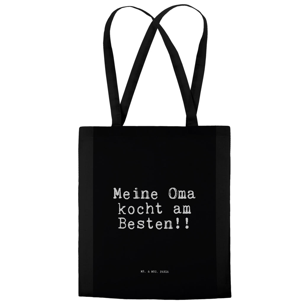 Tragetasche Meine Oma kocht am... Beuteltasche, Beutel, Einkaufstasche, Jutebeutel, Stoffbeutel, Tasche, Shopper, Umhängetasche, Strandtasche, Schultertasche, Stofftasche, Tragetasche, Badetasche, Jutetasche, Einkaufstüte, Laptoptasche, Spruch, Sprüche, lustige Sprüche, Weisheiten, Zitate, Spruch Geschenke, Spruch Sprüche Weisheiten Zitate Lustig Weisheit Worte