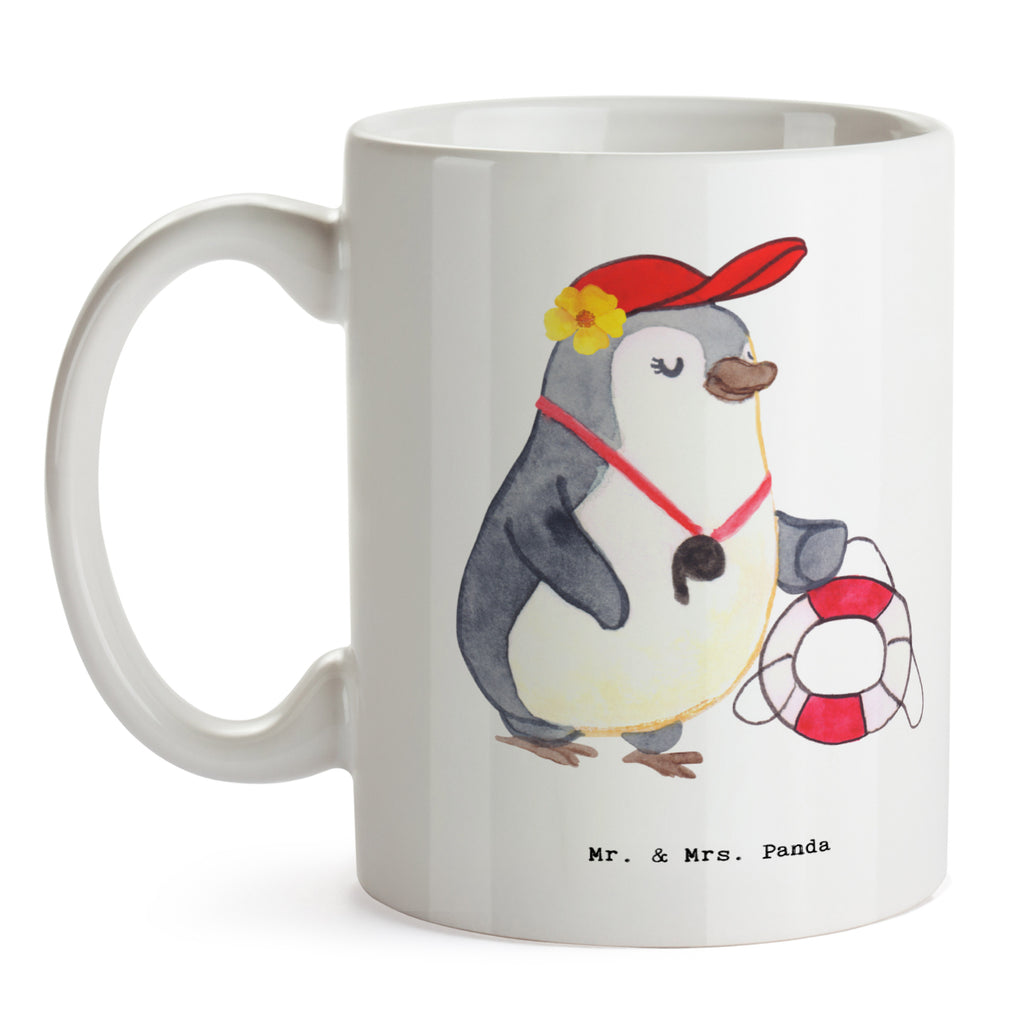 Tasse Bademeisterin mit Herz Tasse, Kaffeetasse, Teetasse, Becher, Kaffeebecher, Teebecher, Keramiktasse, Porzellantasse, Büro Tasse, Geschenk Tasse, Tasse Sprüche, Tasse Motive, Kaffeetassen, Tasse bedrucken, Designer Tasse, Cappuccino Tassen, Schöne Teetassen, Beruf, Ausbildung, Jubiläum, Abschied, Rente, Kollege, Kollegin, Geschenk, Schenken, Arbeitskollege, Mitarbeiter, Firma, Danke, Dankeschön, Bademeisterin, Rettungsschwimmerin, Schwimmmeisterin, Schwimmbad, Freibad, Badeanstalt, Schwimmverein, Schwimmschule