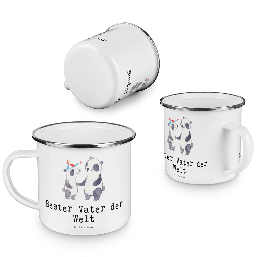 Camping Emaille Tasse Panda Bester Vater der Welt Campingtasse, Trinkbecher, Metalltasse, Outdoor Tasse, Emaille Trinkbecher, Blechtasse Outdoor, Emaille Campingbecher, Edelstahl Trinkbecher, Metalltasse für Camping, Kaffee Blechtasse, Camping Tasse Metall, für, Dankeschön, Geschenk, Schenken, Geburtstag, Geburtstagsgeschenk, Geschenkidee, Danke, Bedanken, Mitbringsel, Freude machen, Geschenktipp, Vater, Papa, Dad, Daddy, Paps, Papi, Vati, Eltern, Geschenk Vater, Mann, Familie, Bester, Kleinigkeit