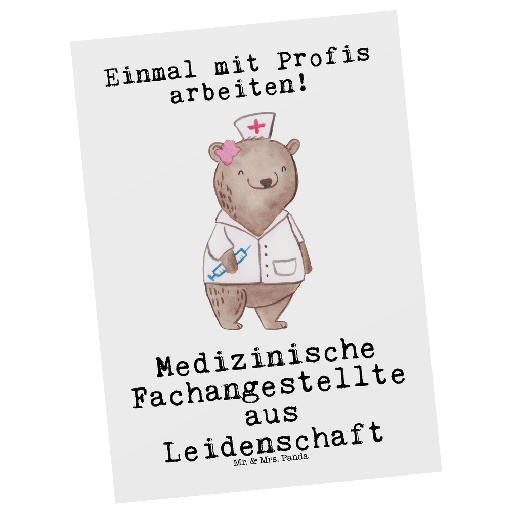 Postkarte Medizinische Fachangestellte aus Leidenschaft Postkarte, Karte, Geschenkkarte, Grußkarte, Einladung, Ansichtskarte, Geburtstagskarte, Einladungskarte, Dankeskarte, Ansichtskarten, Einladung Geburtstag, Einladungskarten Geburtstag, Beruf, Ausbildung, Jubiläum, Abschied, Rente, Kollege, Kollegin, Geschenk, Schenken, Arbeitskollege, Mitarbeiter, Firma, Danke, Dankeschön, Arzthelferin, Medizinische Fachangestellte, Sprechstundenhilfe