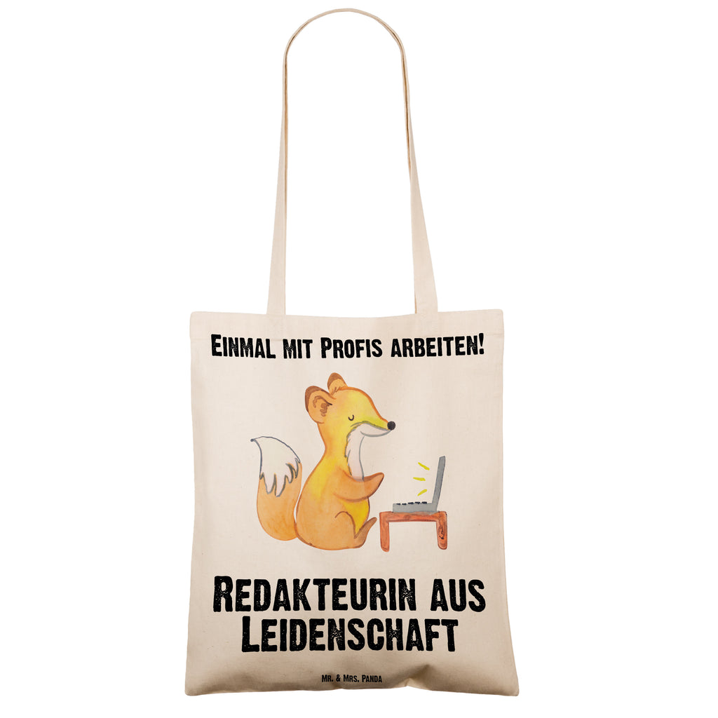 Tragetasche Redakteurin aus Leidenschaft Beuteltasche, Beutel, Einkaufstasche, Jutebeutel, Stoffbeutel, Tasche, Shopper, Umhängetasche, Strandtasche, Schultertasche, Stofftasche, Tragetasche, Badetasche, Jutetasche, Einkaufstüte, Laptoptasche, Beruf, Ausbildung, Jubiläum, Abschied, Rente, Kollege, Kollegin, Geschenk, Schenken, Arbeitskollege, Mitarbeiter, Firma, Danke, Dankeschön, Online, Redakteurin, Referentin, Journalistin