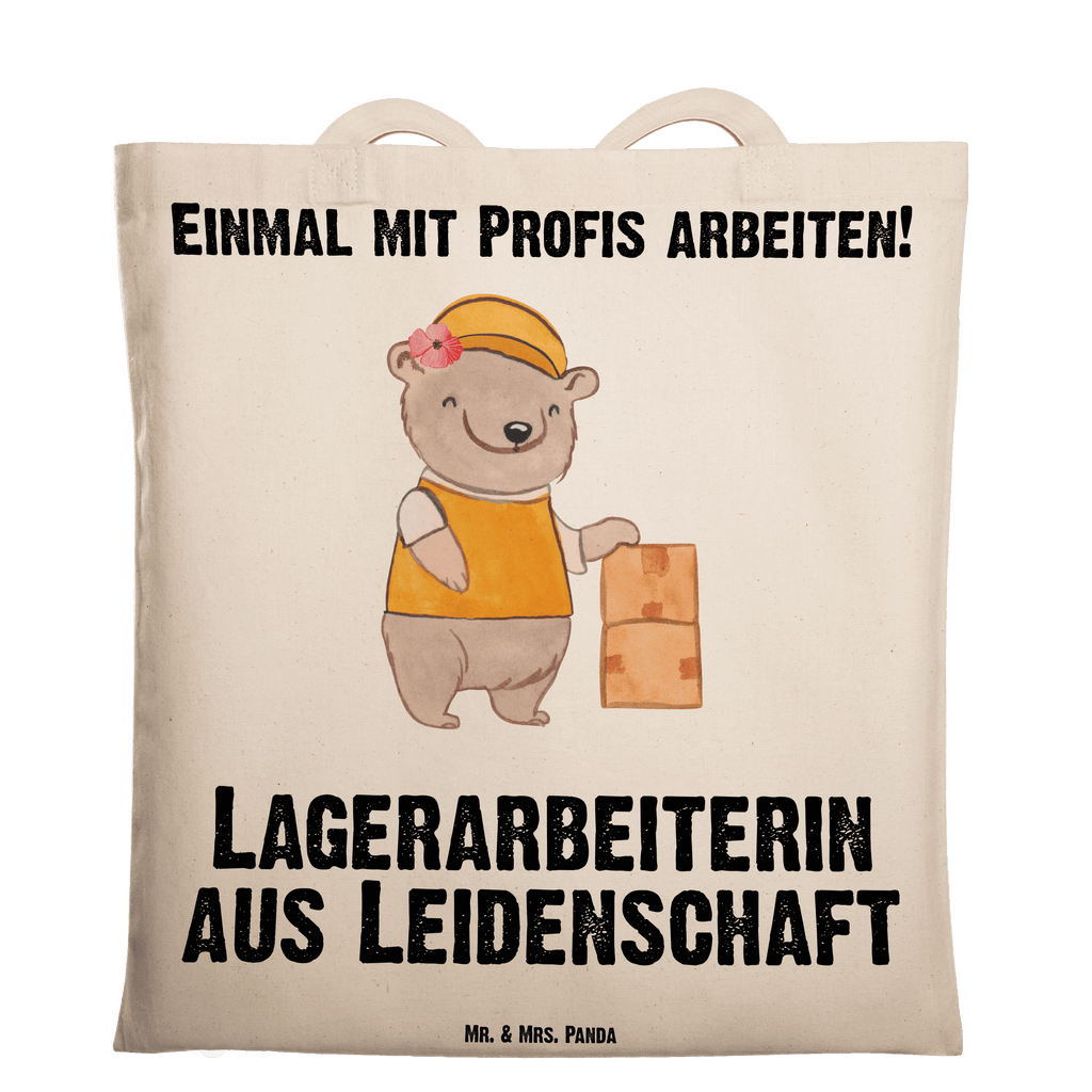 Tragetasche Lagerarbeiterin aus Leidenschaft Beuteltasche, Beutel, Einkaufstasche, Jutebeutel, Stoffbeutel, Tasche, Shopper, Umhängetasche, Strandtasche, Schultertasche, Stofftasche, Tragetasche, Badetasche, Jutetasche, Einkaufstüte, Laptoptasche, Beruf, Ausbildung, Jubiläum, Abschied, Rente, Kollege, Kollegin, Geschenk, Schenken, Arbeitskollege, Mitarbeiter, Firma, Danke, Dankeschön, Lagerarbeiterin, Fachlageristin, Lageristin, Lagerverwalterin