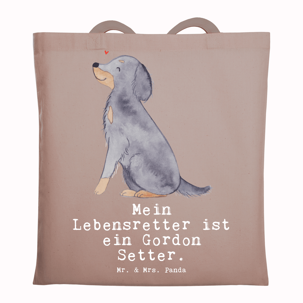 Tragetasche Gordon Setter Lebensretter Beuteltasche, Beutel, Einkaufstasche, Jutebeutel, Stoffbeutel, Tasche, Shopper, Umhängetasche, Strandtasche, Schultertasche, Stofftasche, Tragetasche, Badetasche, Jutetasche, Einkaufstüte, Laptoptasche, Hund, Hunderasse, Rassehund, Hundebesitzer, Geschenk, Tierfreund, Schenken, Welpe, Gordon Shetter, Jagdhund